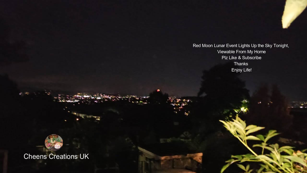 Lunar Eclipse | Red Moon Lunar Event Lights Up the Sky Tonight, Viewable From My Home