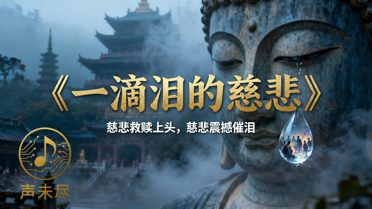 《一滴泪的慈悲》 · 一首震撼心灵的佛曲 | 一滴泪救赎人间苦海 | 听见慈悲的力量 · 慈悲佛曲 · 催泪 · 必听佛歌