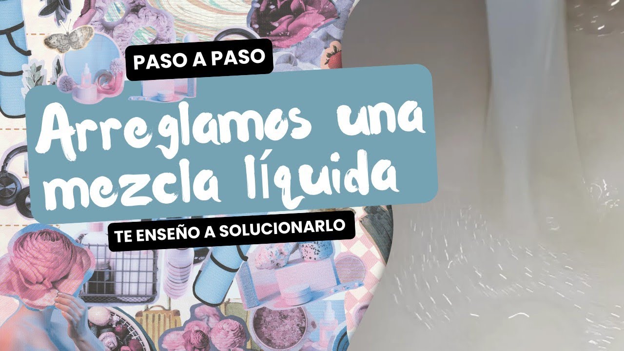 Te enseño cómo arreglar una mezcla muy líquida 🫠 #limpieza #fyp #trucos #tips #lifestyle #jabon 