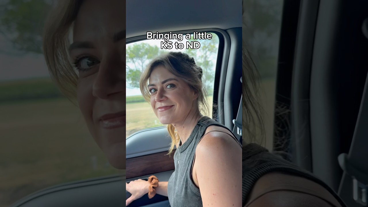 Bringing a little Kansas to North Dakota on accident 😏 #farming #rain #farmlife