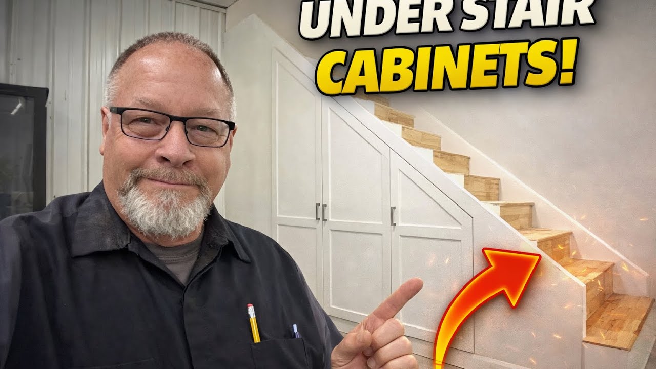 Under the stairwell cabinetry build,tied in with the live feeds.