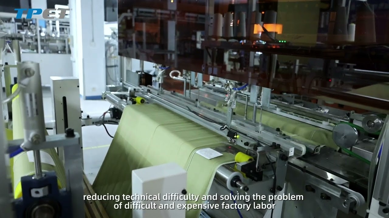 AUTOMATIC PILLOW COVER SEWING MACHINE WITH AB SIDES