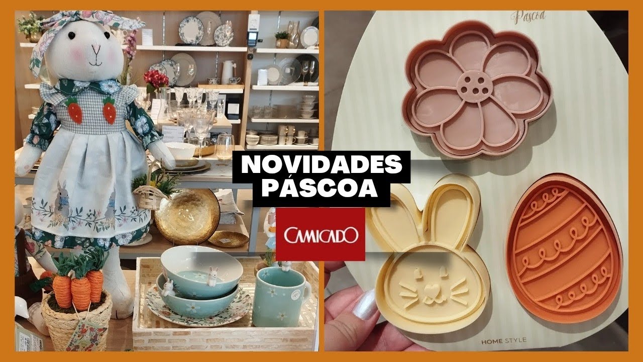 Novidades de páscoa na Camicado| cupom10%decoração mesa posta