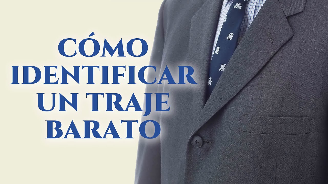 C&oacute;mo identificar un traje barato