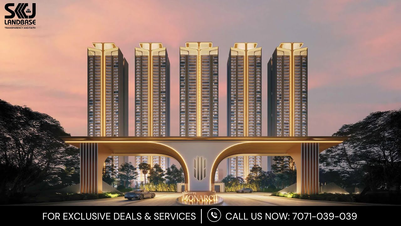 🏰 45 Floors of Pure Luxury! Suncity Monarch Sector 78 Gurgaon 🏙️