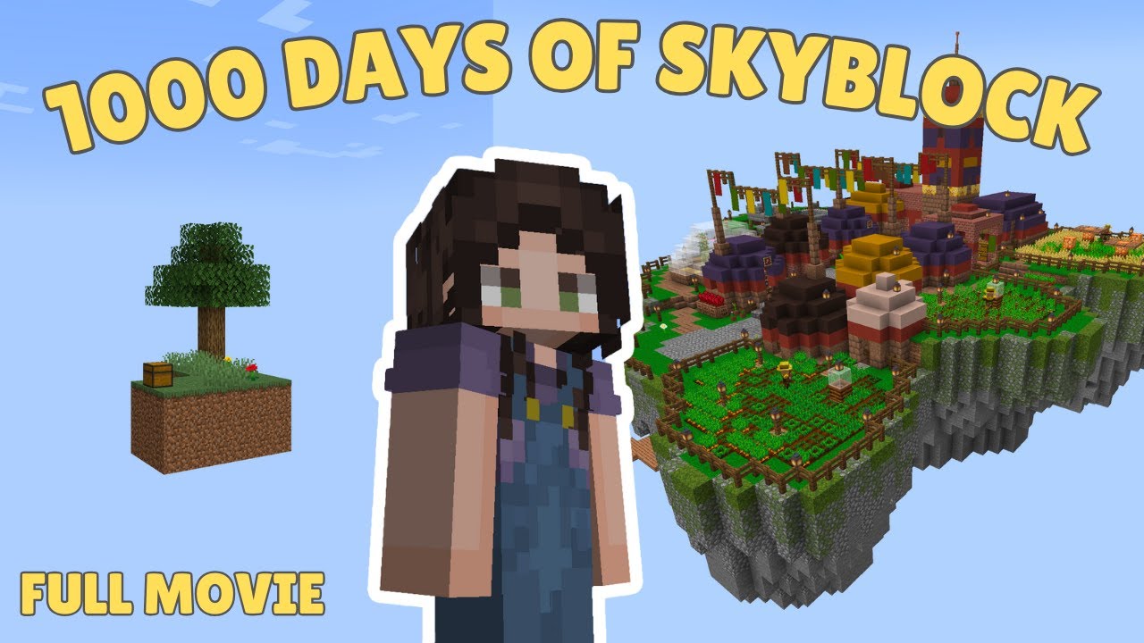 I Survived 1000 Days on Skyblock Infinite - FULL MOVIE