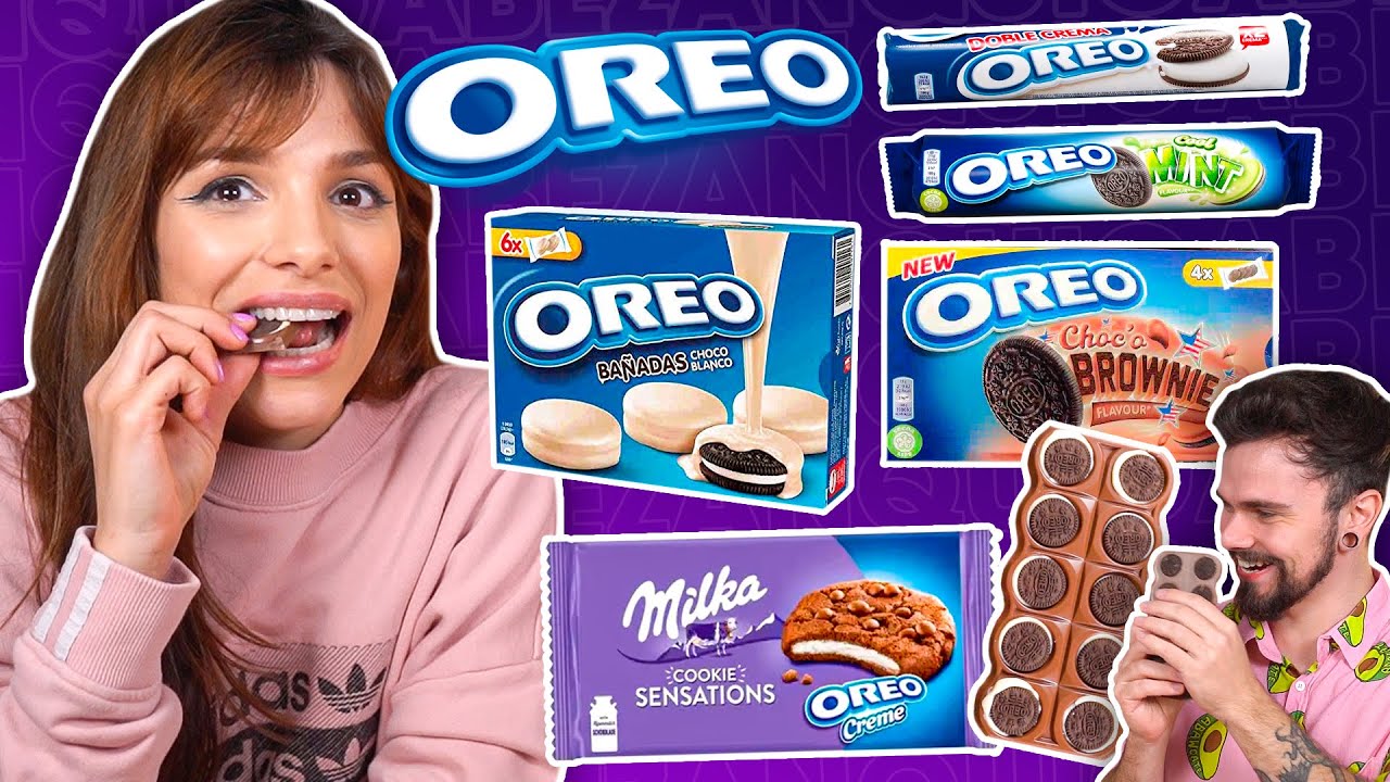 PROVAMOS OREO de Brownie, MENTA, COBERTO DE CHOC BRANCO… TODOS os SABORES de OREO!