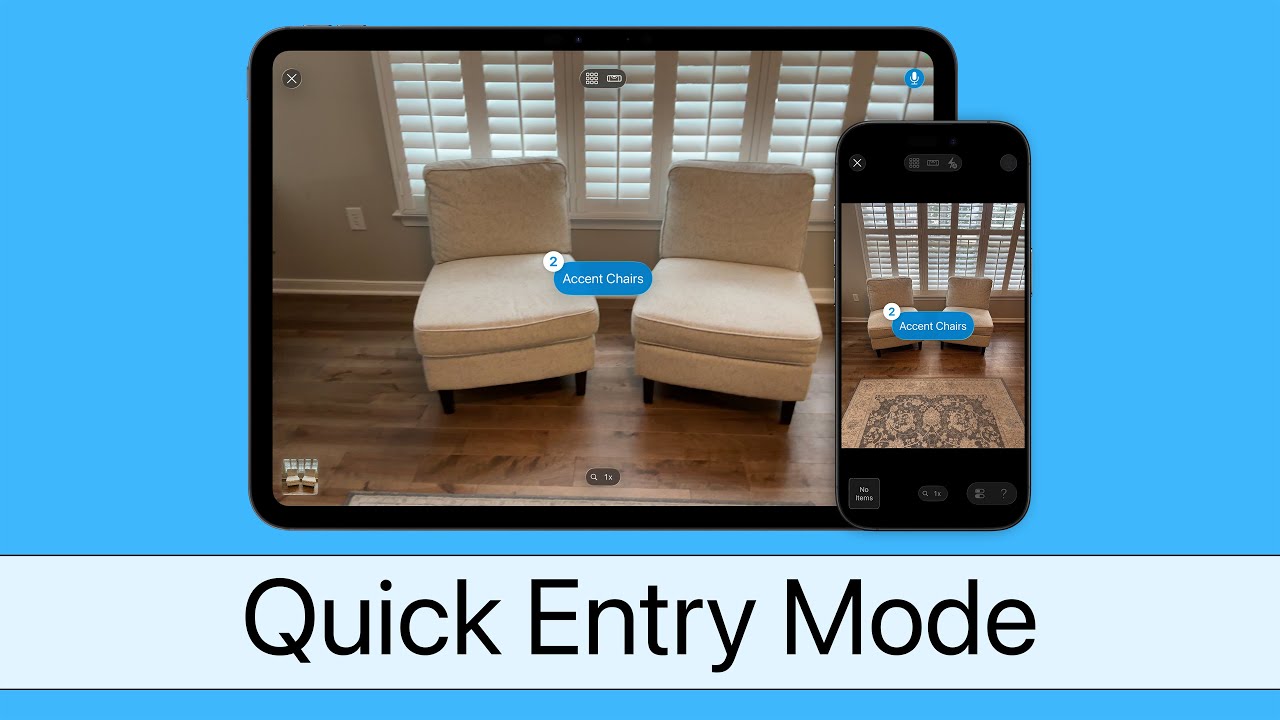 Quick Entry Mode (Under My Roof Tutorial)