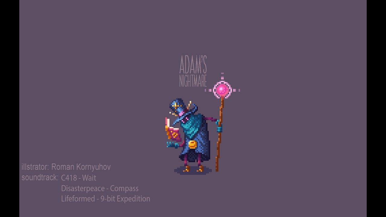 Pixel art/ Adam's Nightmare indie game/ Drawing process #2