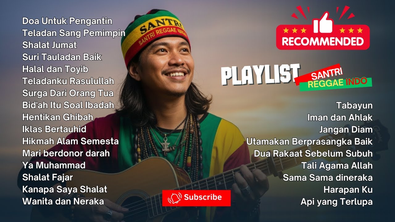 🎶 FULL ALBUM REGGAE ISLAMI TERBARU 2025 | Santri Reggae Indo | Doa, Iman & Tauhid
