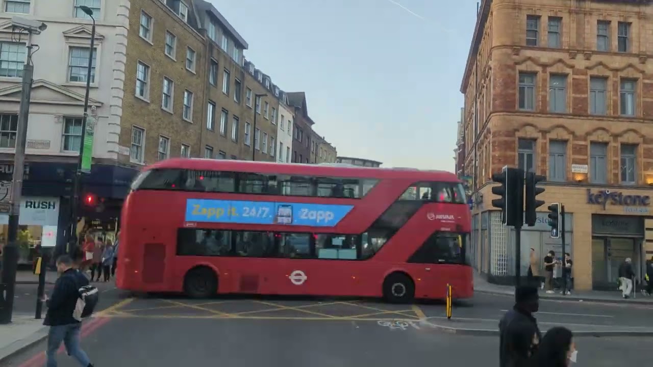 Full Route Visual | London Bus Route 214: Moorgate, Finsbury Square - Highgate Village | SEe80
