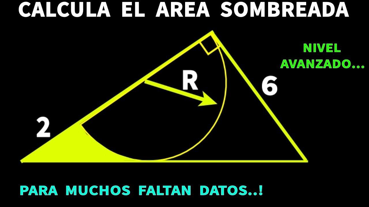 Belo Desafío de GEOMETRÍA: Área Sombreada de Semicírculo y Triángulo (Paso a Paso)
