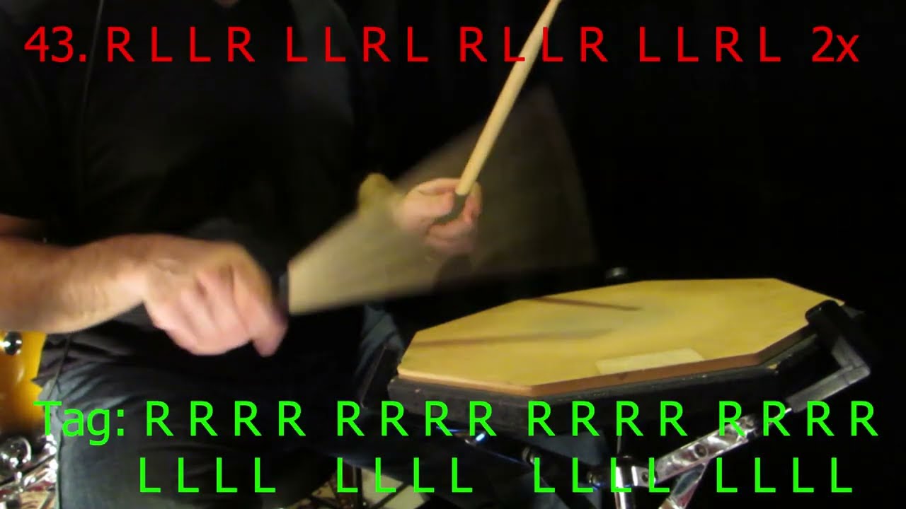 Stick Control Play Along p.6 , 37-48 (60 BPM)