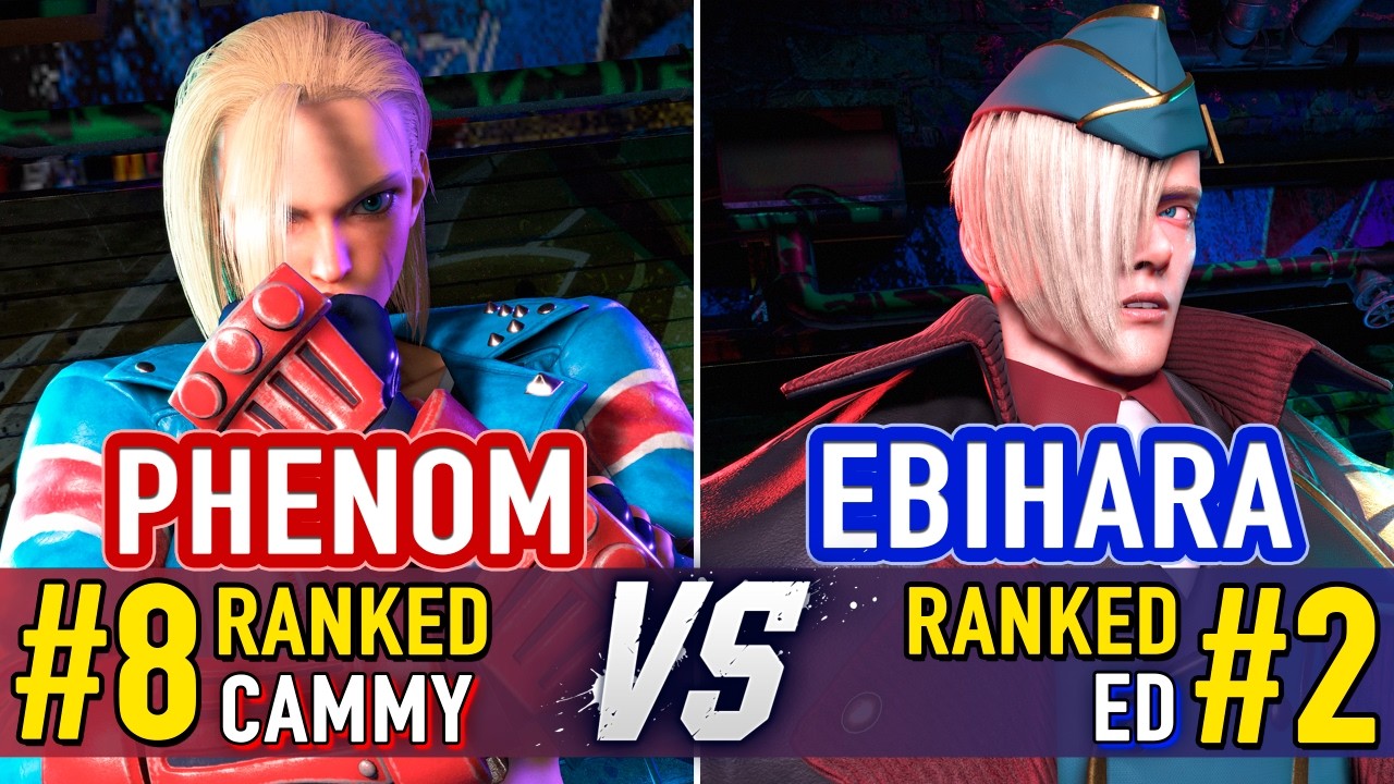 SF6 🤜 PHENOM (#8 Ranked Cammy) vs EBIHARA (#2 Ranked Ed) 🤛 SF6 High Level Gameplay