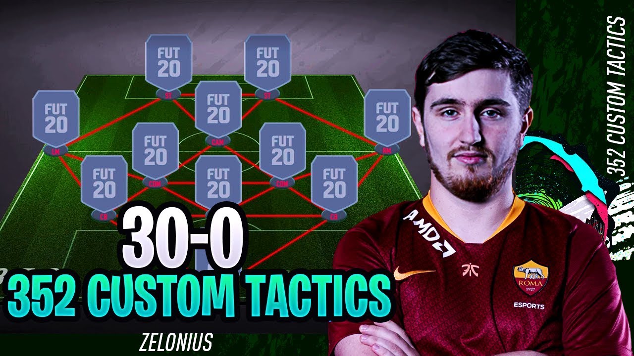 30-0 352 FIFA 20 CUSTOM TACTICS - BEAUTIFUL ATTACKING FOOTBALL