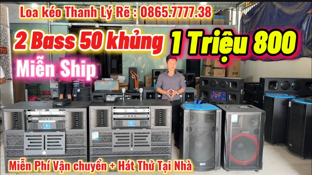 ❌2 Bass 50 Khủng || Thanh lý xã kho hết loa điện kd24 #loakeogiare #loakeokeo #thinhhanh 
