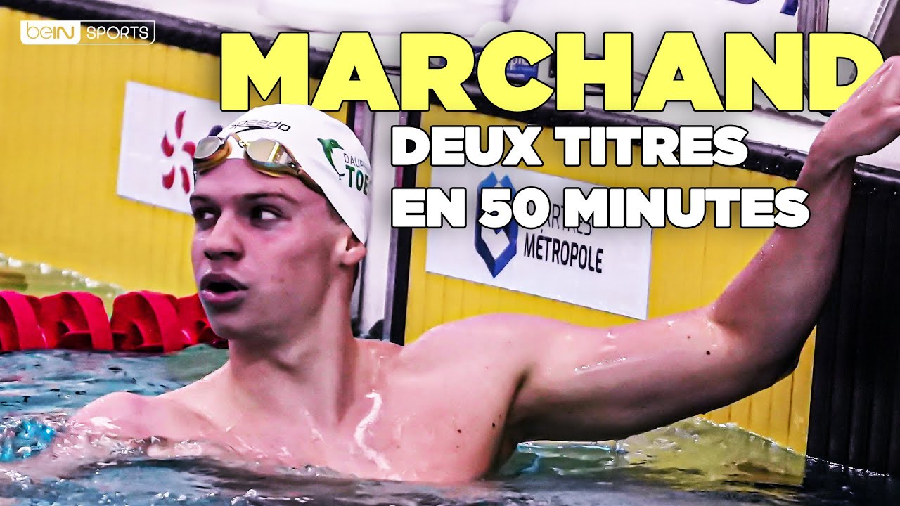 L'EXPLOIT de LÉON MARCHAND : remporter DEUX TITRES en 50 MINUTES !