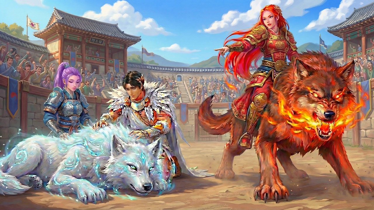 Emerald Family VS Ruby Family: RUMI Gets The Magic Wolf Racing Championship - KPOP Demon Hunters