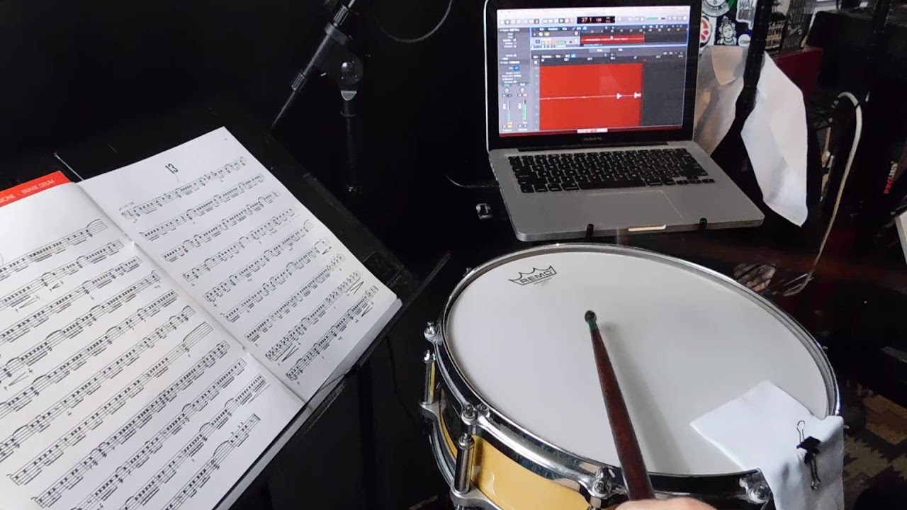 Mitchell Peters Intermediate Snare Drum Studies Etude 12 80bpm