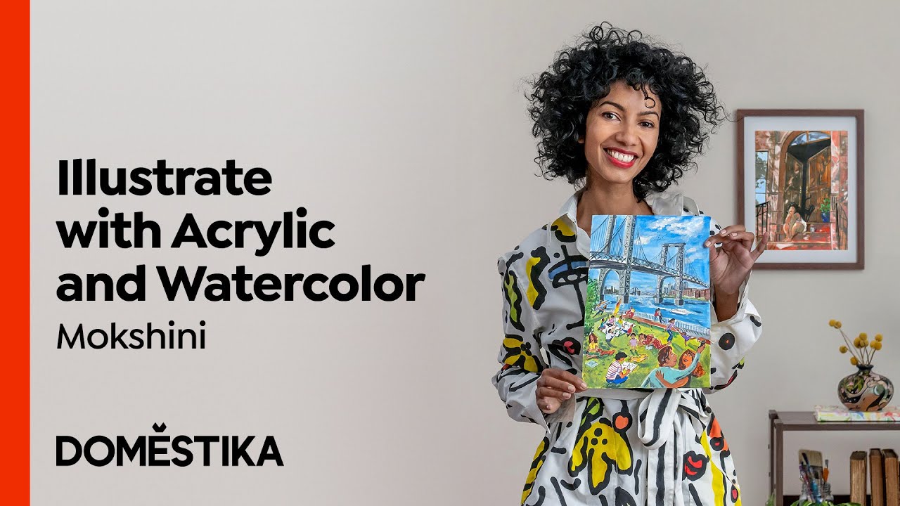 Freehand Sketching with Acrylic and Watercolor - Course by Mokshini | Domestika English