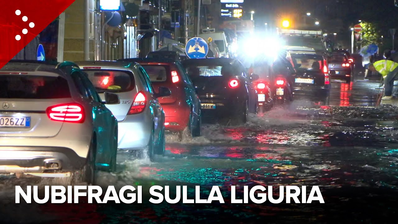 Maltempo Liguria, nubifragi su Genova: allagamenti a Voltri e Brin, paura per i torrenti ingrossati