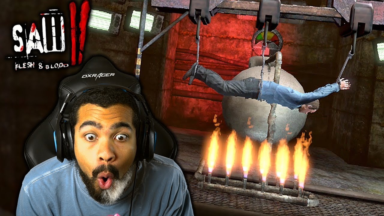 HE'S GETTING ROASTED BY FLAMES!! | Saw II: Flesh and Blood | #14