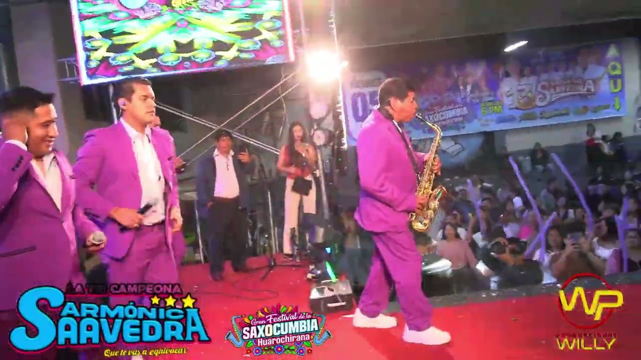 LA TRICAMPEONA ARMONICA SAAVEDRA  EN FESTIVAL DE LA SAXOCUMBIA HUAROCHIRANA 2025