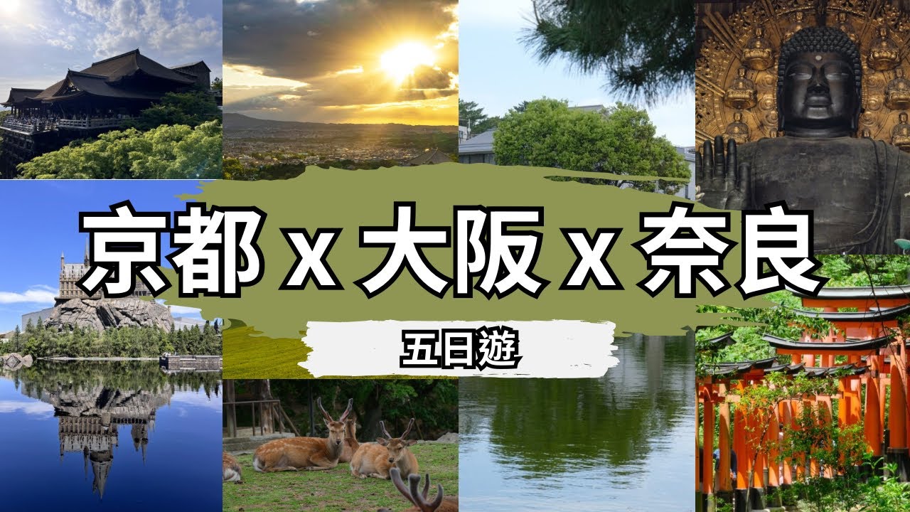【2024京都奈良大阪五日自由行】初訪日本環球影城嗨翻一整天︱稻荷神社無限延伸鳥居︱奈良公園餵小鹿&若草山日落︱