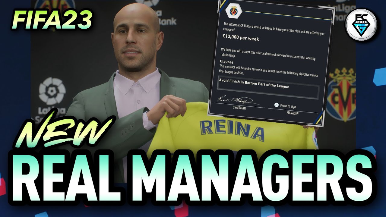 FIFA 23: NEW REAL MANAGER IDEAS