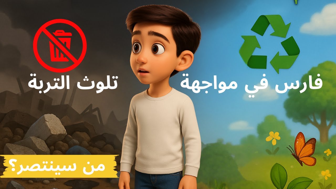 فارسُ في مواجهة تلوث التربة... من سينتصر؟ #البيئة #environmentalawareness #يوم الأرض