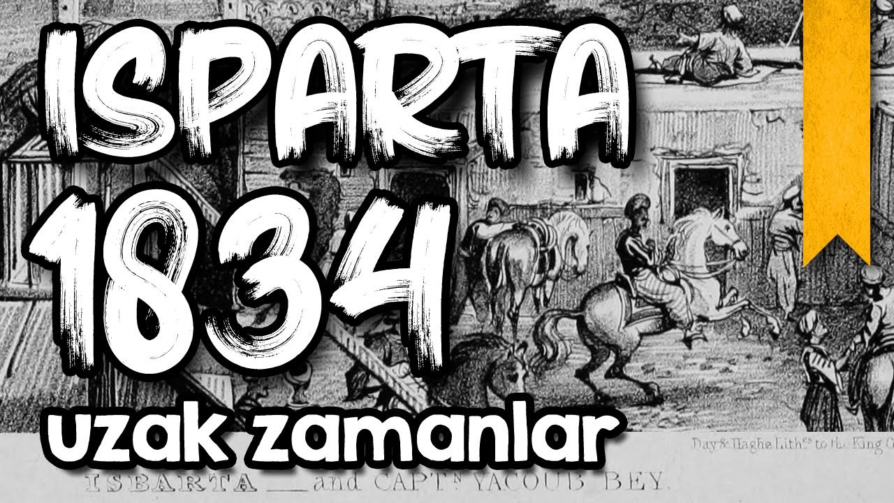 1834 Yılında Isparta - F.V.J. Arundell Gravürü