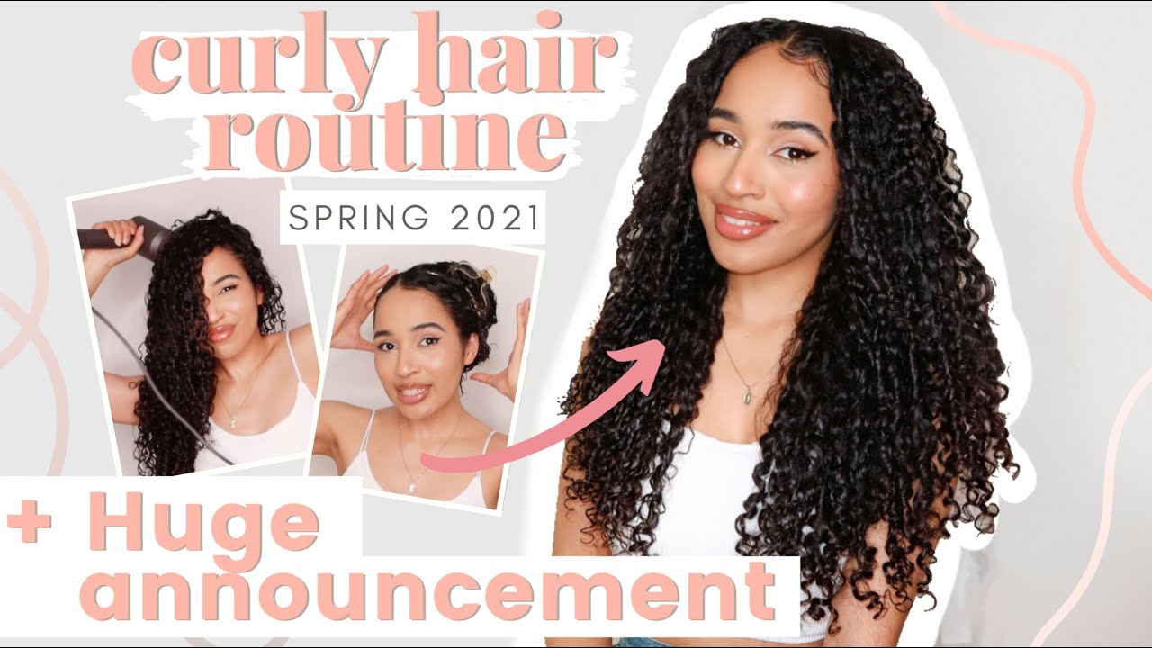 Spring Curly Hair Routine + HUGE ANNOUNCEMENT ft Curl Company