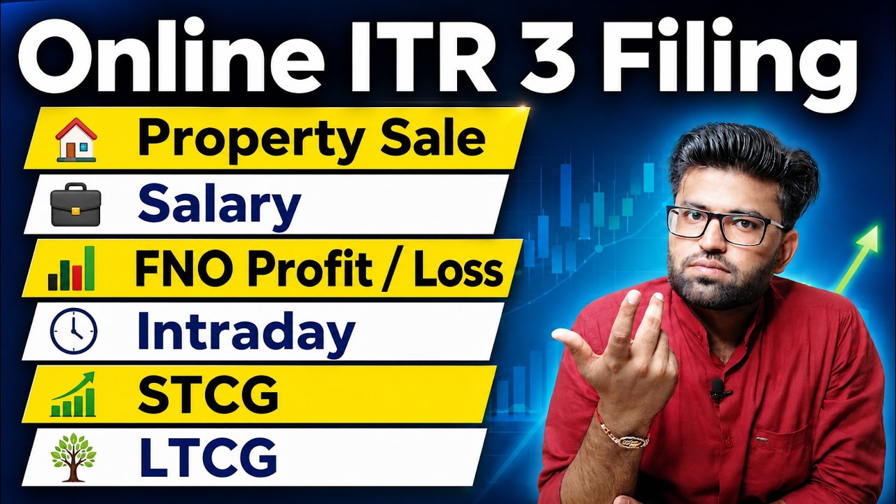 ITR 3 Filing Online 2026-27 | ITR 3 Filing Online 2025-26 | How to File ITR 3 Form | ITR 3 Tutorial