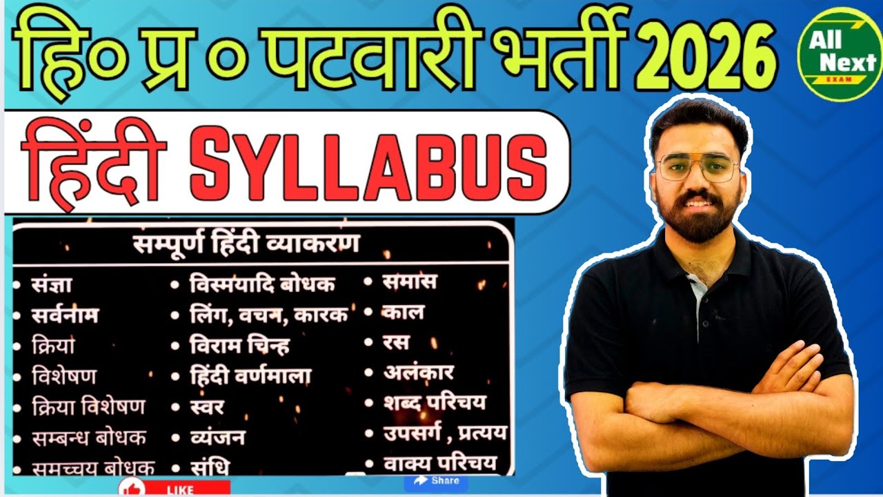 HP Patwari Preparation 🔥 2026 !! Hindi Detailed Syllabus || हिंदी के ये सारे Topics पढ़ना पड़ेंगे 😱