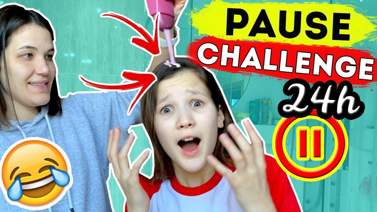 PAUSE CHALLENGE  por 24 HORAS | PASO MUCHA VERGUENZA CON EL PAUSA CHALLENGE | Daniela Golubeva