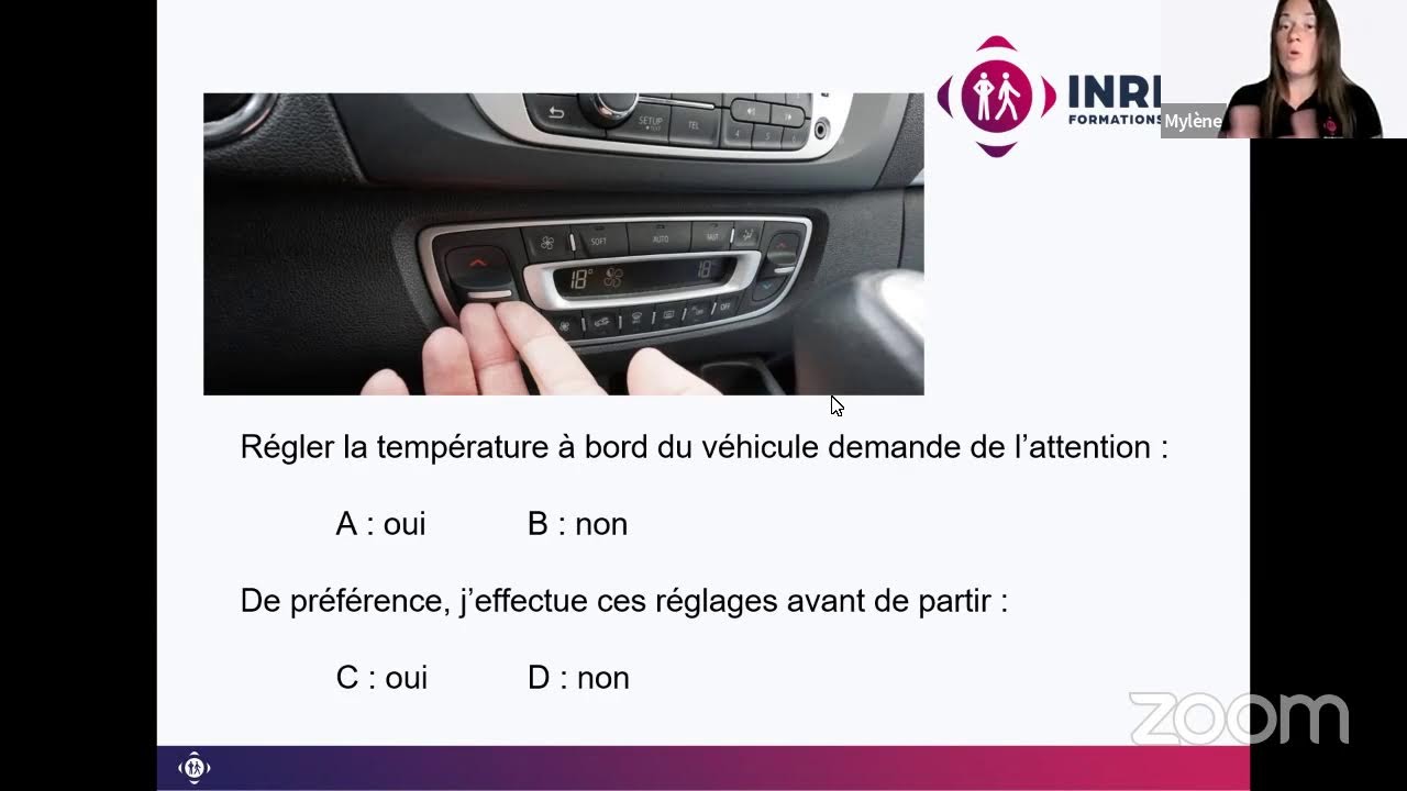 COURS DE CODE DE LA ROUTE: QUESTION SUR LE CONDUCTEUR