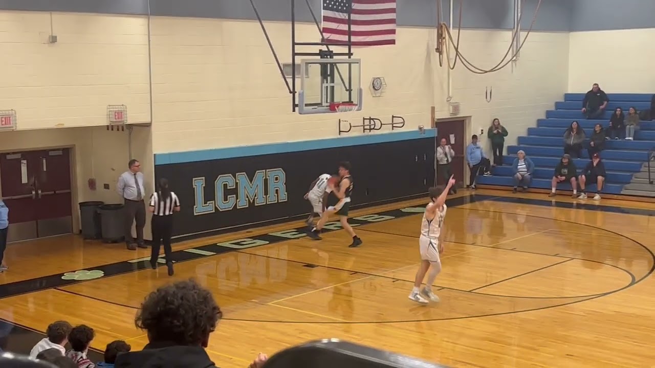 Jacob Bey of Lower Cape May dunks vs Cape May Tech