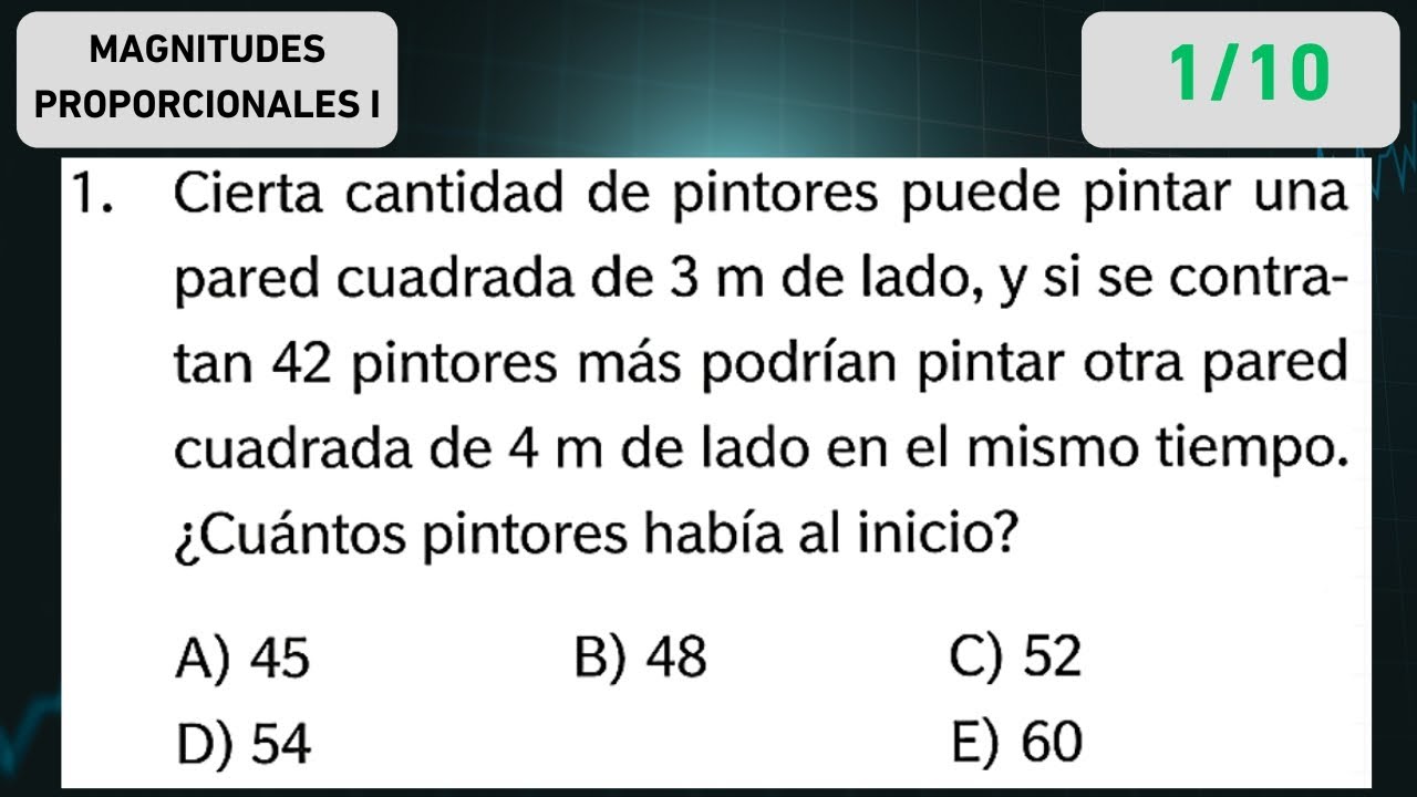 ARITMÉTICA 05-01 MAGNITUDES PROPORCIONALES I