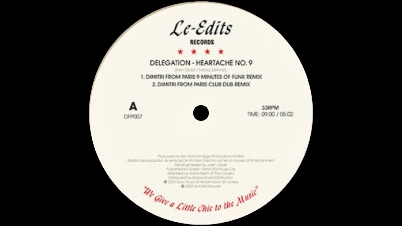 Delegation - Heartache No. 9 (Dimitri From Paris Club Dub)