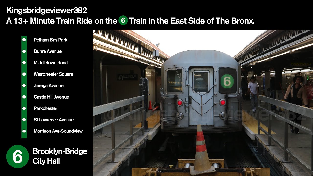 MTA New York City Subway: A 13-Minute Subway Ride From Pelham Bay to Soundview on the 6 Train.
