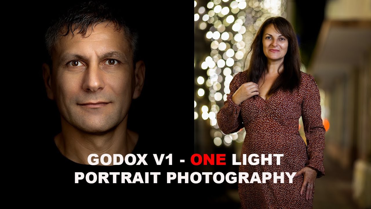 Godox V1 - one light portrait photography tutorial indoor and outdoor