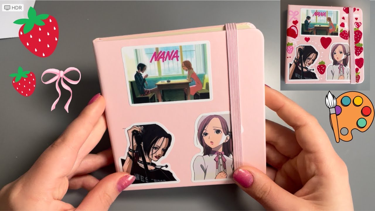 Decorating a new sketchbook