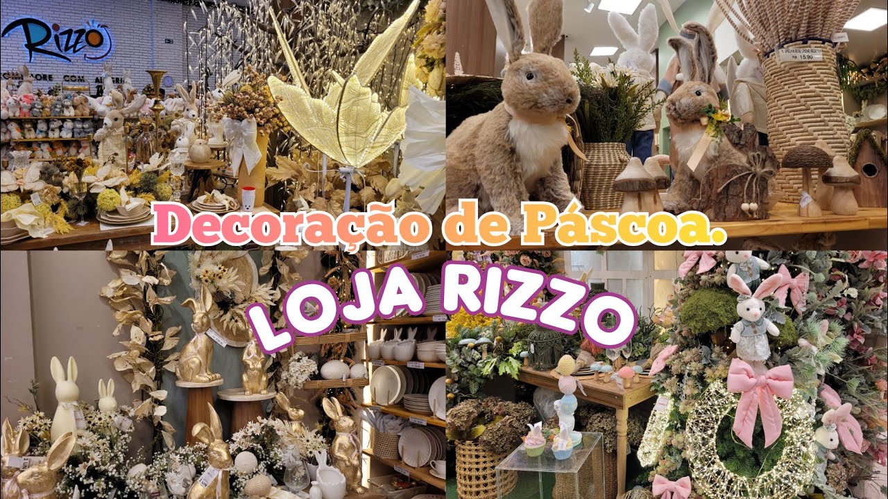 A DECORAÇĀO DE PASCOA MAIS LINDA DA LOJA RIZZO.