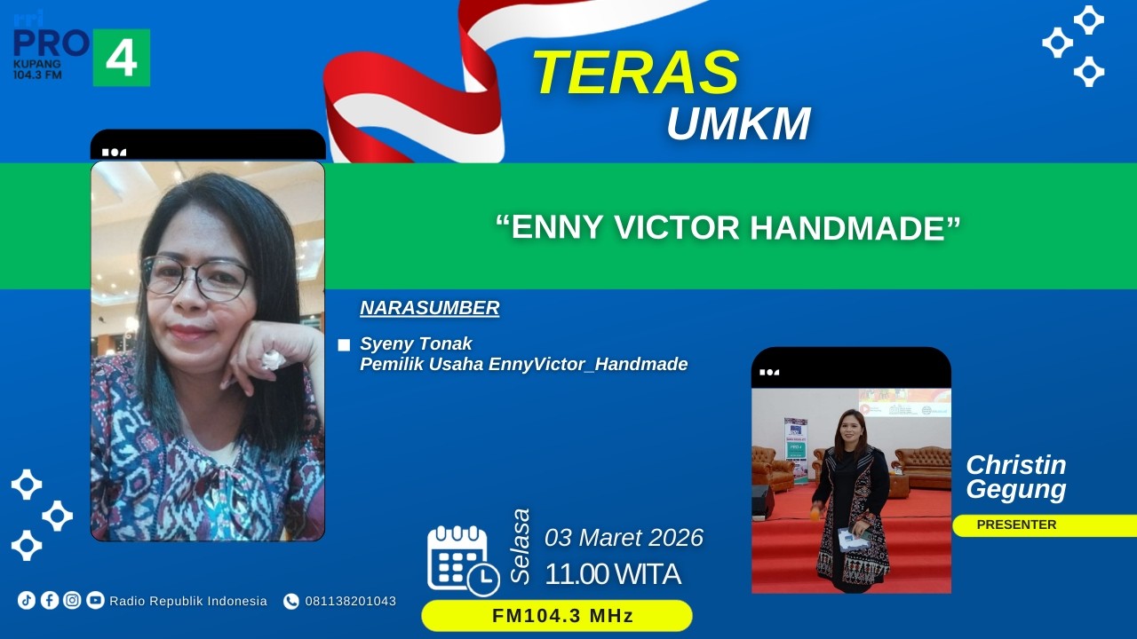 [LIVE] ENNY VICTOR HANDMADE | OBROLAN TERAS UMKM | RRI PRO 4 KUPANG | SELASA, 3 MARET 2026
