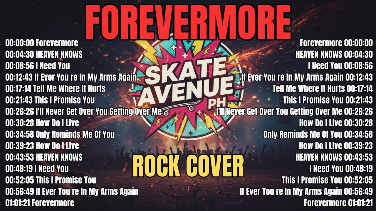 Skate Avenue PH - Forevermore Rock Cover Non-Stop Lyrics Playlist - New Year Songs Playlist 2026