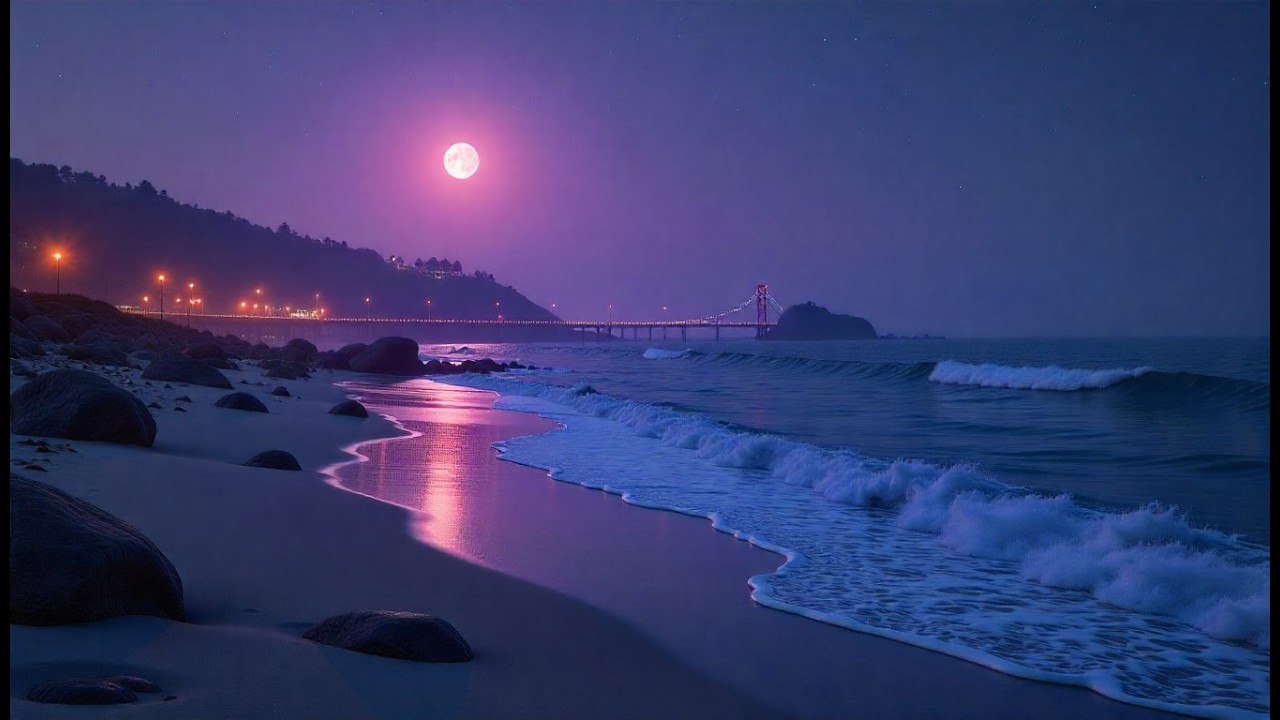 elaxing Ocean Waves | Fall Asleep Fast | Relax, Focus, StudyRelaxing Ocean Sound At Night