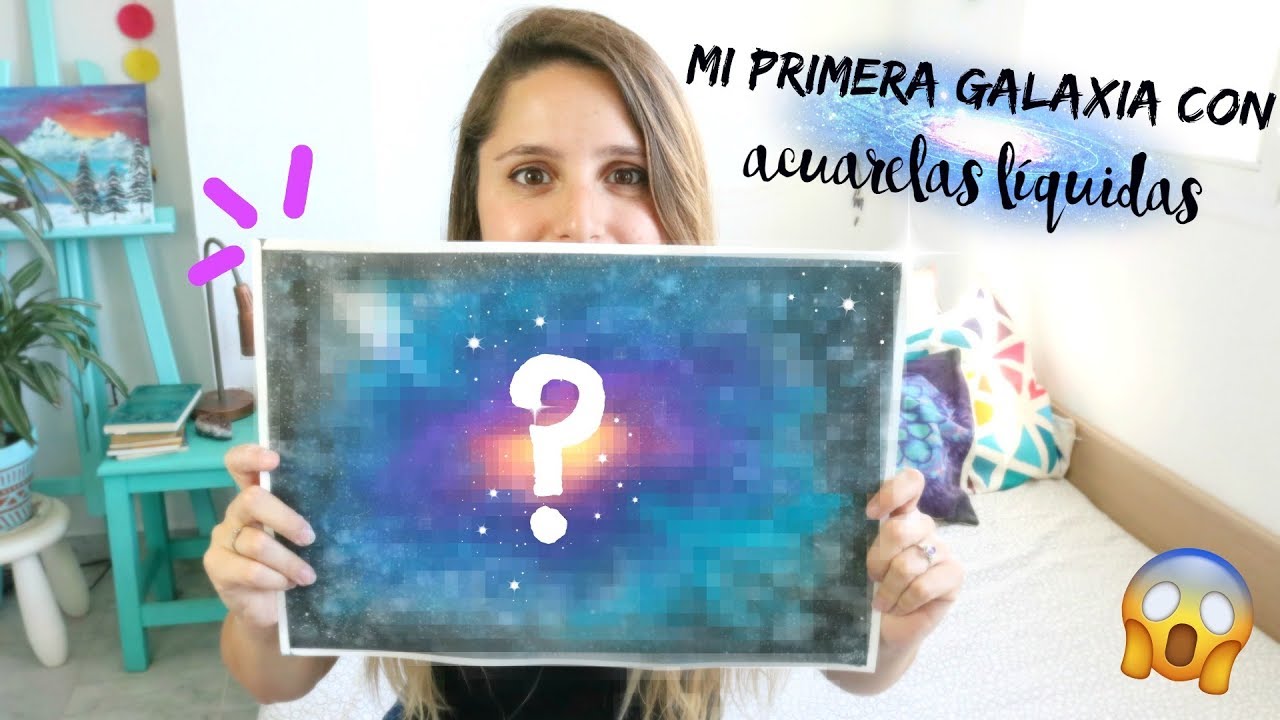 PINTA UNA GALAXIA GIGANTE CON ACUARELAS LÍQUIDAS