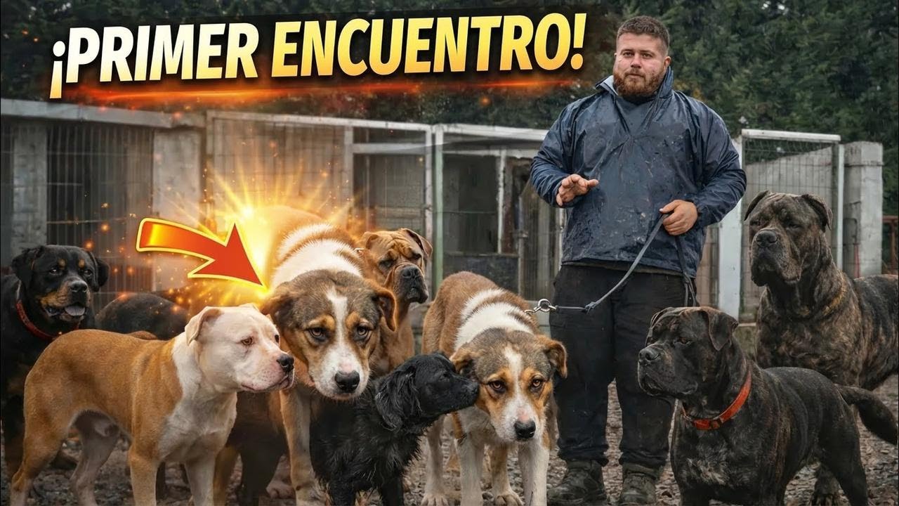Así conoció Cesur a nuestros perros tras ser rescatado del refugio: ¡Momentos inesperados!