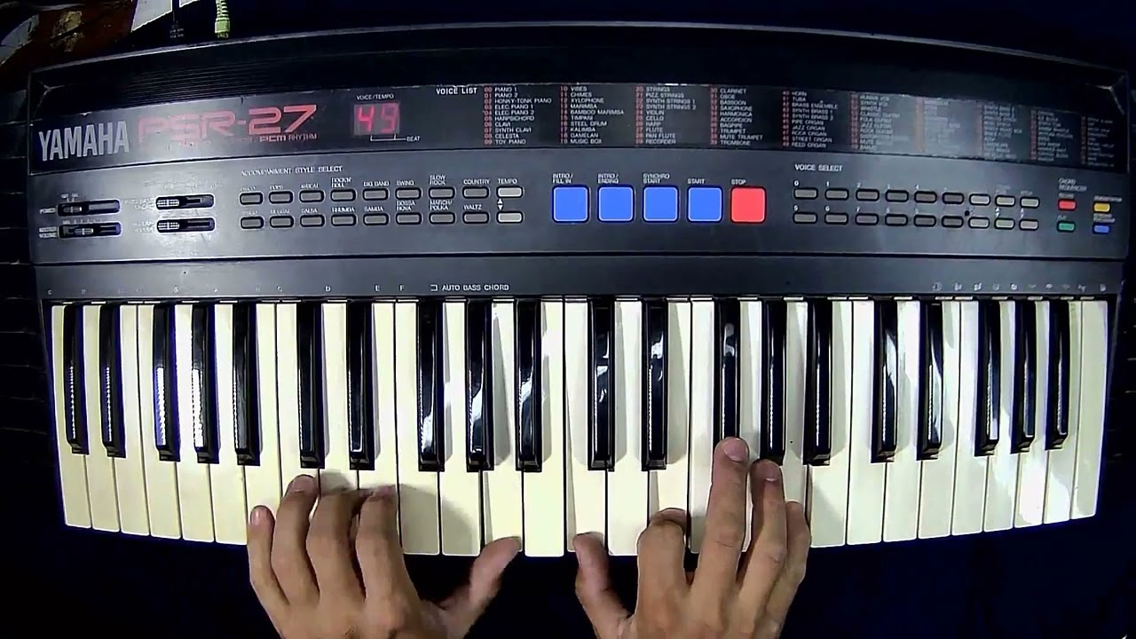 YAMAHA PSR 27 (testing 100 sounds)
