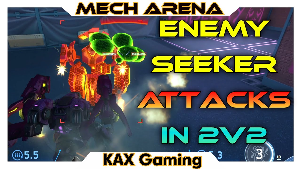 Pod Gun 8's on ECLIPSE in 2v2 | The ENEMY Seeker!!! - Mech Arena